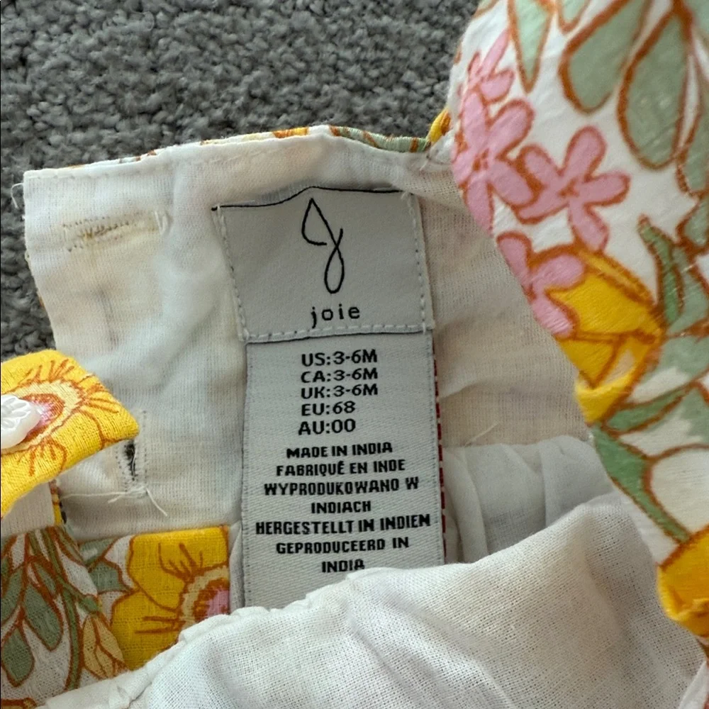 Joie Floral Diaper Cover Set with Yellow and White Accents